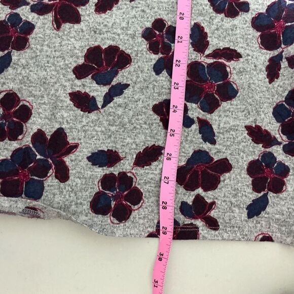 Lane Bryant Sweater Womens Gray Floral Print Long Sleeve  plus Size 22 - Picture 6 of 6